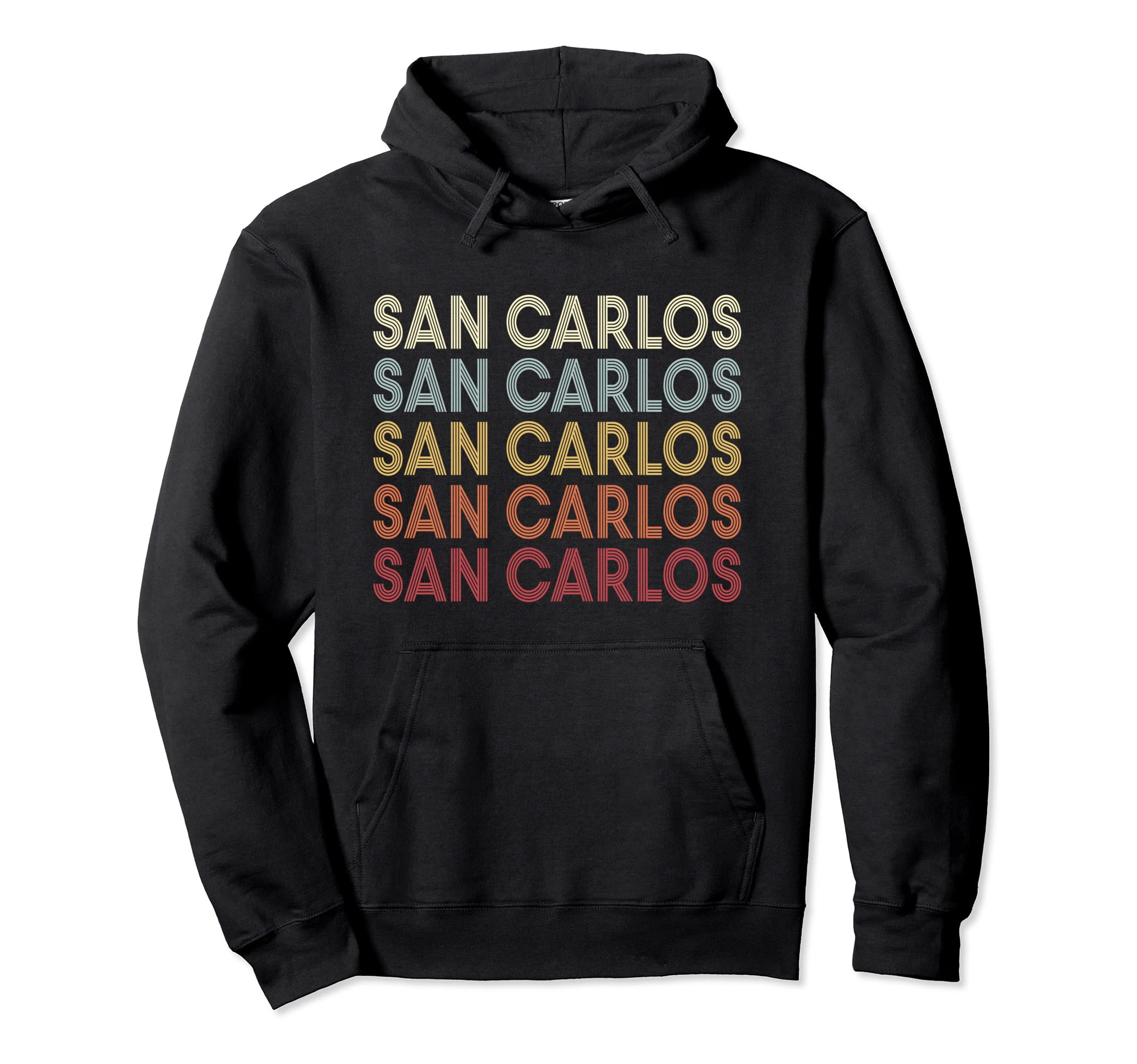San-Carlos Texas San-Carlos TX Retro VintageText Pullover Hoodie
