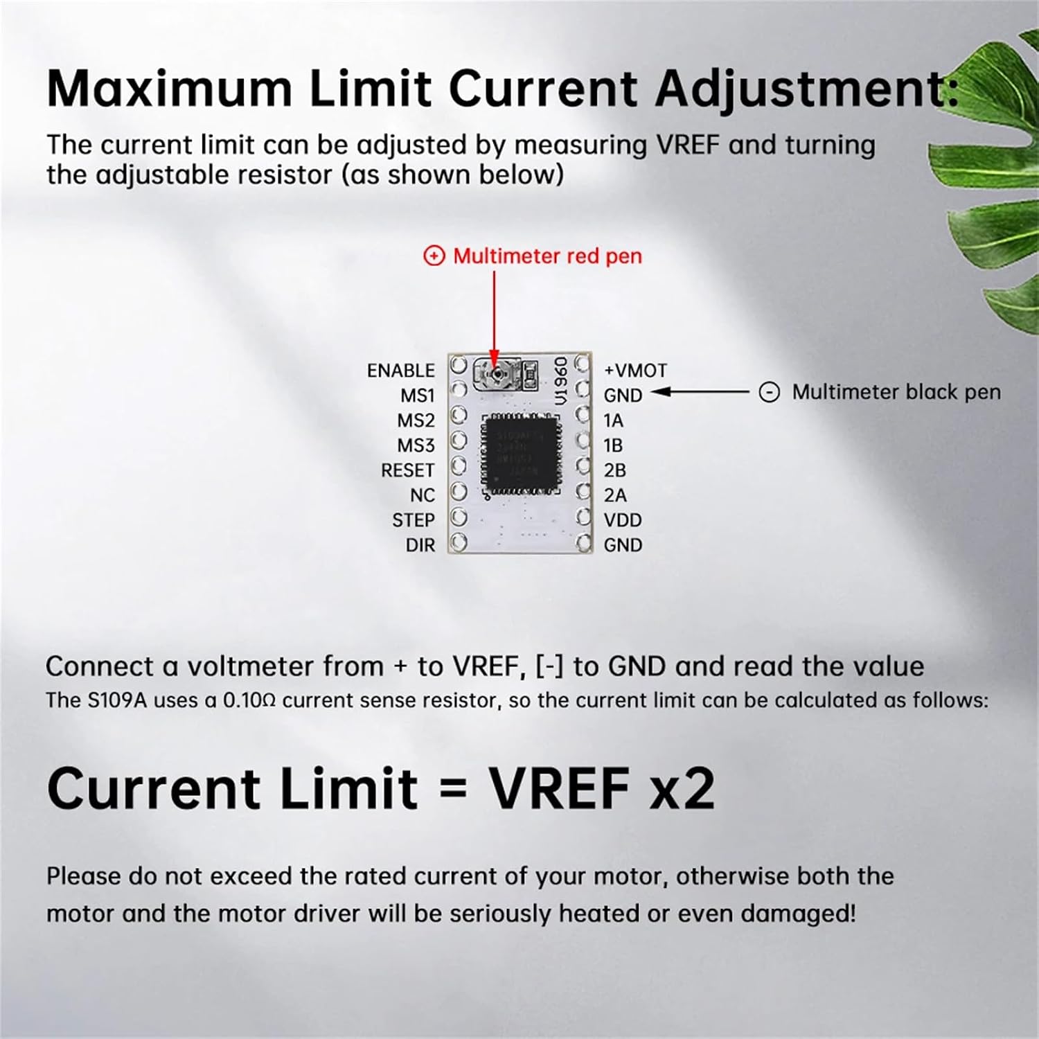 TB67S109 Stepper Motor Driver Module, 9-50V 4A, for 42/57 Motors Control Drive Integrated Board