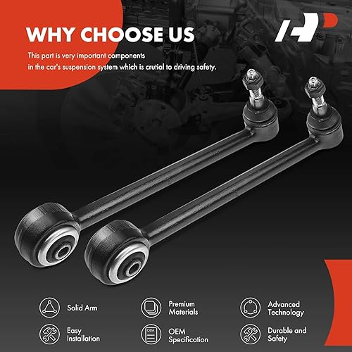 Miniatura 6 de A-Premium 2 brazos de control inferiores delanteros y traseros, con rótula y buje, compatibles con Chevrolet Caprice 2011-2013, Pontiac G8 2008-2009