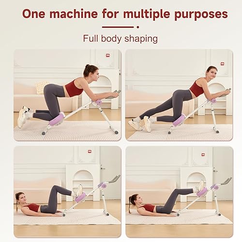 Miniatura 5 de HOTWAVE Entrenador abdominal plegable,Máquina de entrenamiento abdominal ajustable,Fortalecer la fuerza del núcleo,Equipo de ejercicio en casa
