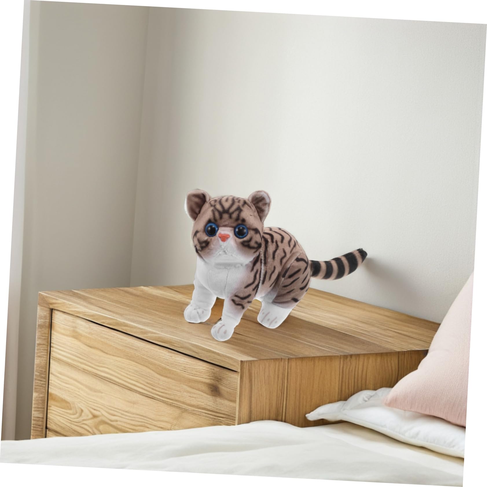 HANABASS 2 Piezas Peluches Gatos Adorables Diseño Cartoon y Mullido para Niñas y Decoración Hogar Coleccionables