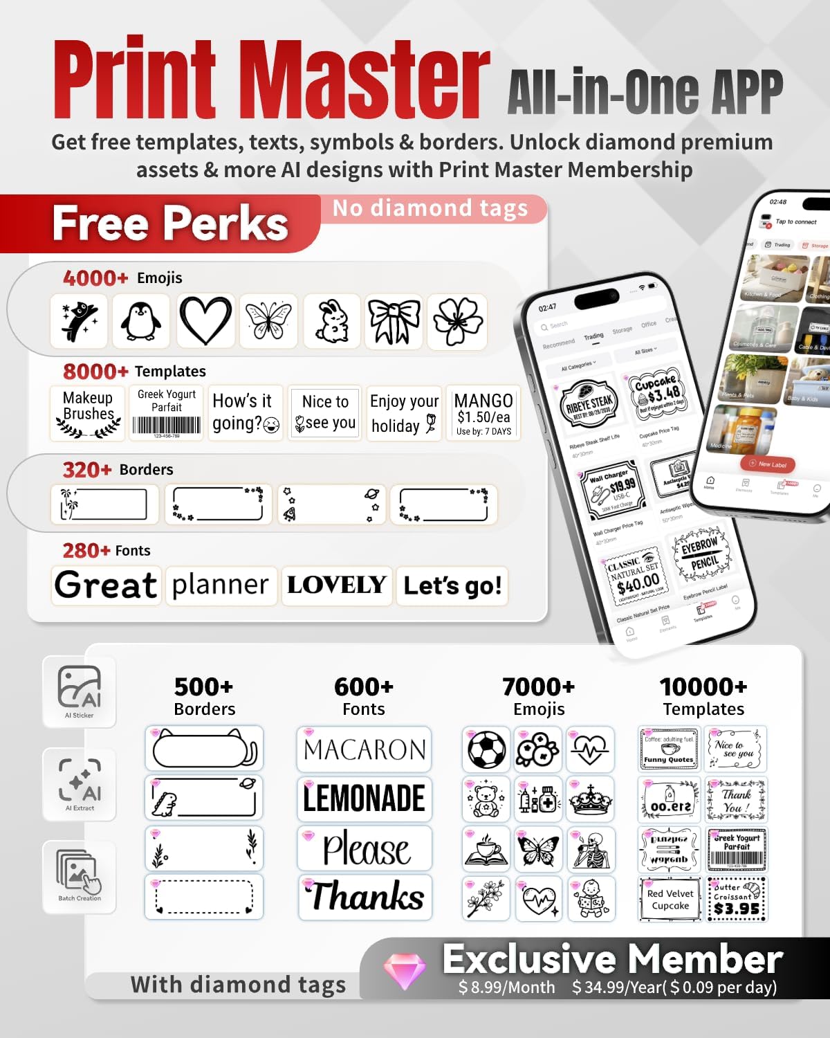 Phomemo Label Maker,M220 Label Printer