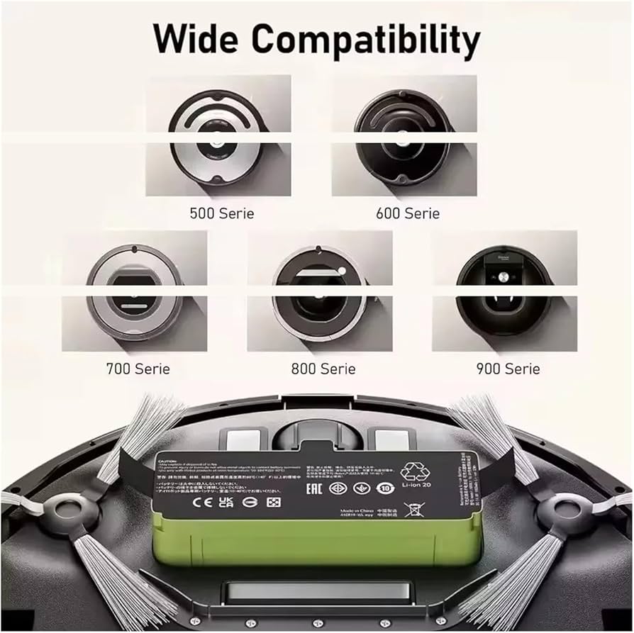 Amazon.co.jp: 12800mAh リチウムイオンバッテリー、ルンバ