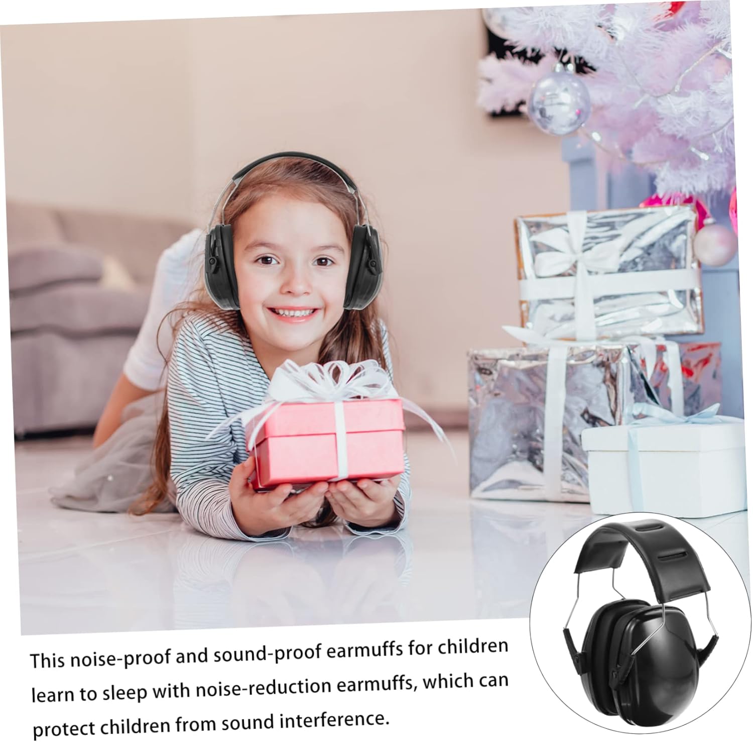 LIFKOME Soundproof Earmuffs Ear Muffs Winter Ear Protection Reduction Hearing Safety Ear Muffs Protection Ear