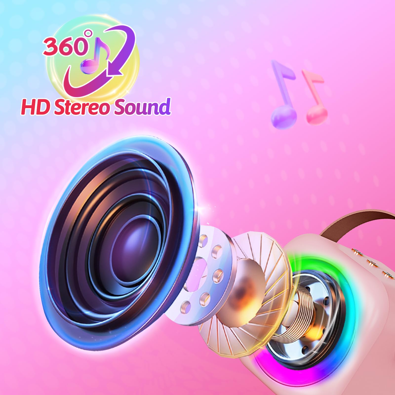Micrófono para niños, reproductor de MP3, mejores regalos para niñas de 3, 4, 5, 6, 7, 8, 9, 10, 11, 12 años + años, juguete de cumpleaños de 4 a 12 años, regalo para fiestas de niñas y niños 4