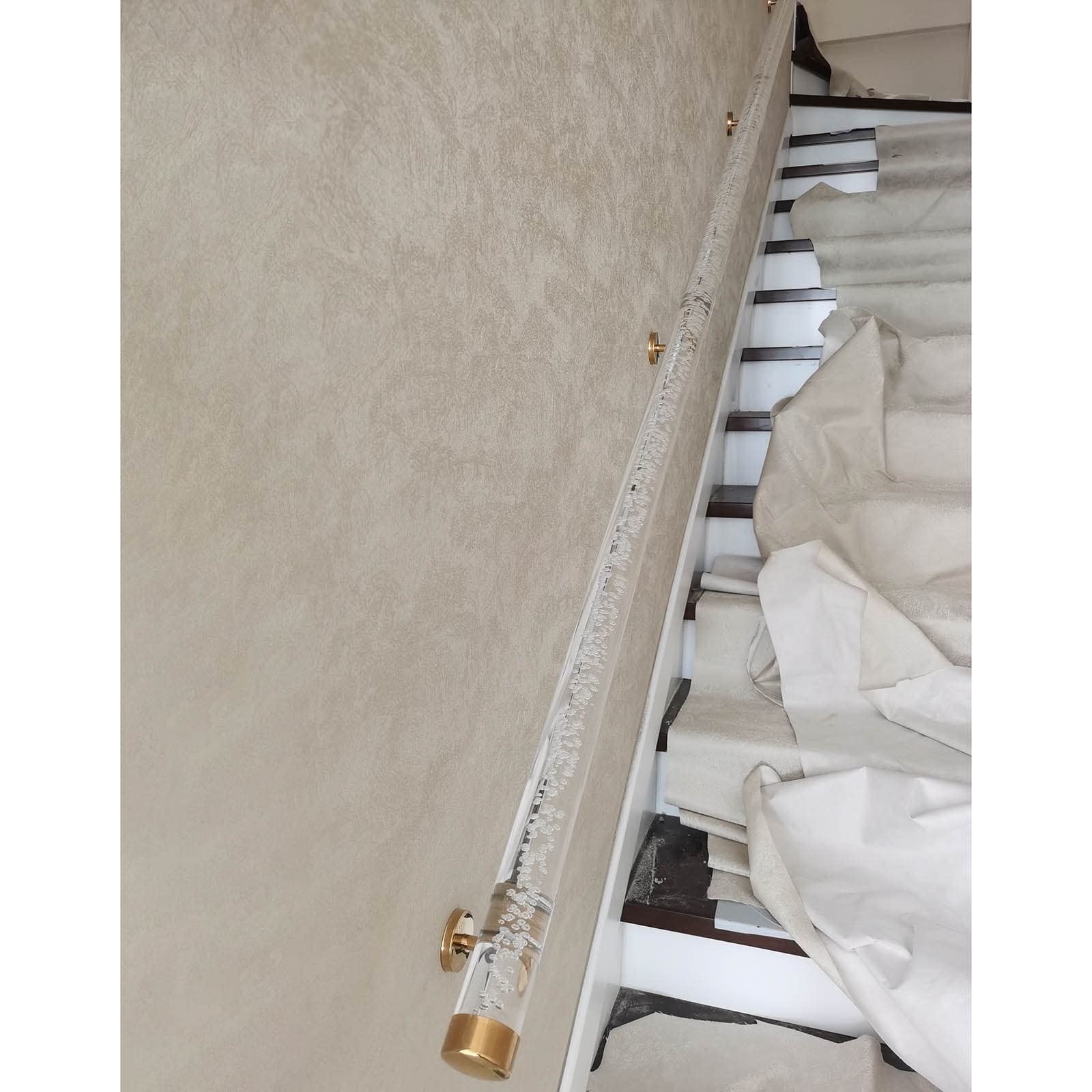 il para interiores Irs - 1 2 3 4 5 6 m antideslizante transparente Cryl ases Clete Kit para peldaños al aire libre paredes (tamaño: 100 cm)