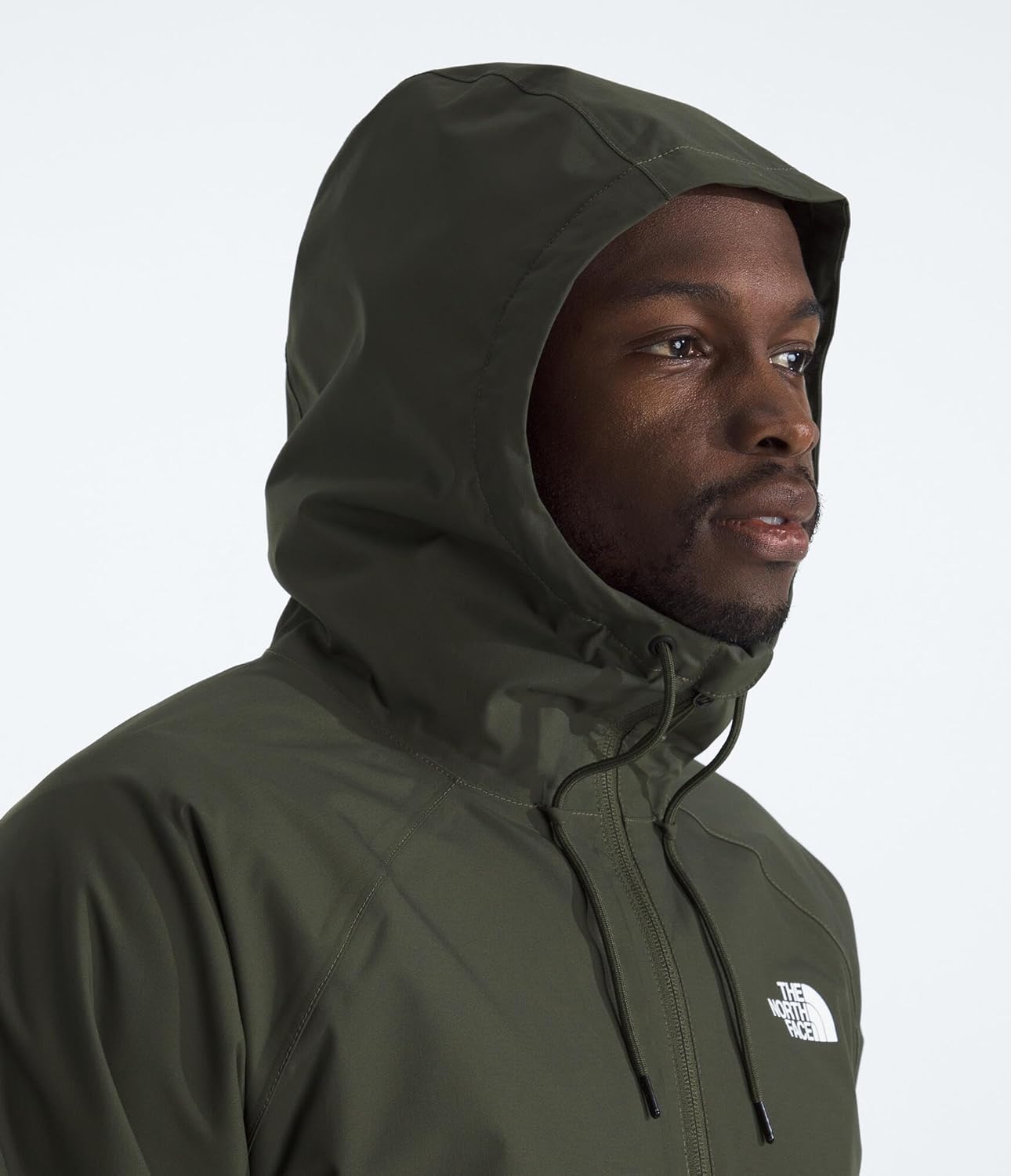 THE NORTH FACE Men's Antora Rain Hoodie | Windproof & Waterproof With Adjustable Hood, Drawcord Hem - Image 3