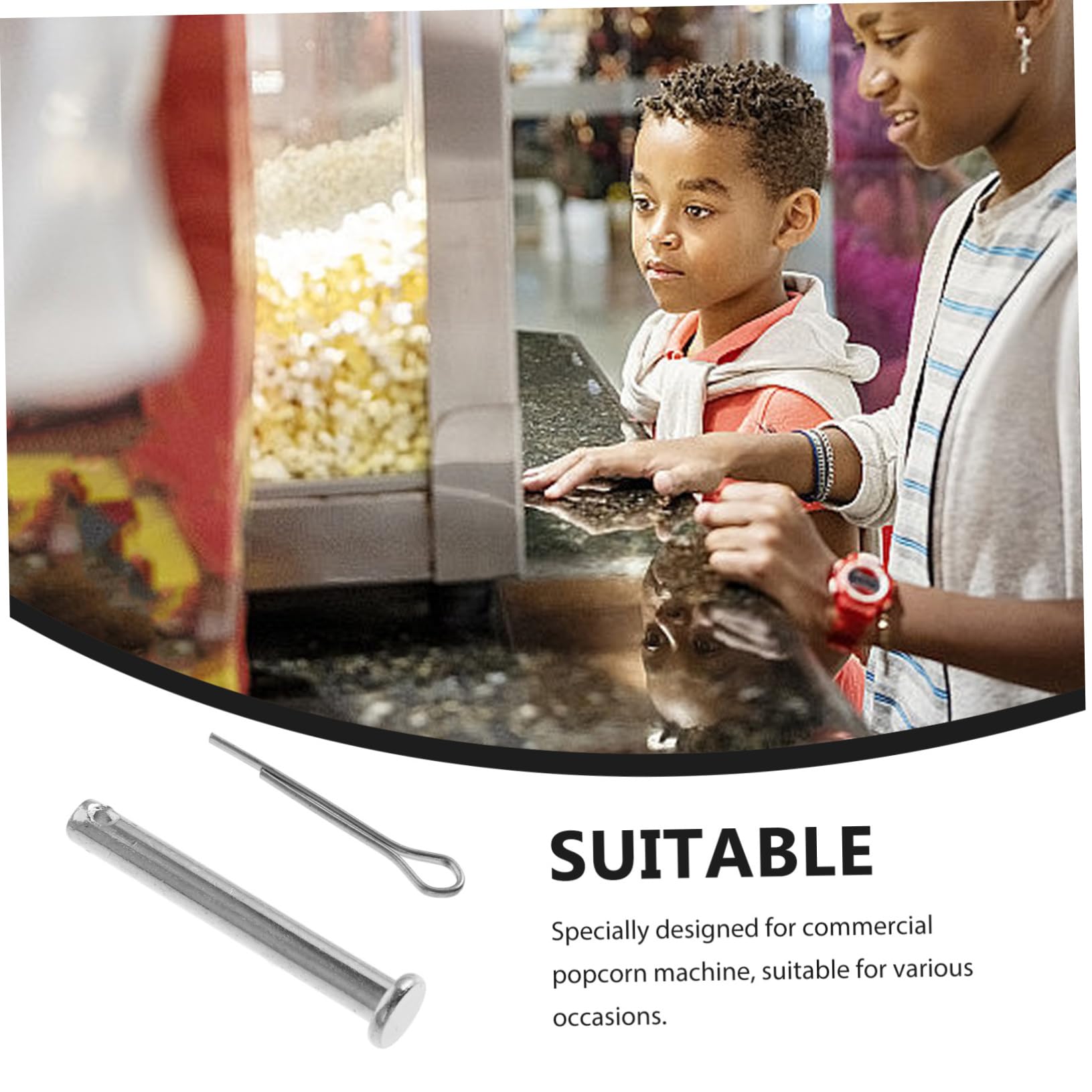 iplusmile 3stücke Popcornmaschine Verriegelungsstift Edelstahl Zubehör Für Kommerzielle Popcornmaschinen Sicherer Halt Und Einfache Installation Für Effiziente Nutzung