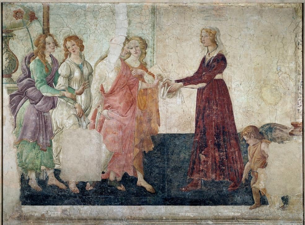 Impression d'art Botticelli pour salon élégant et murale de chambre