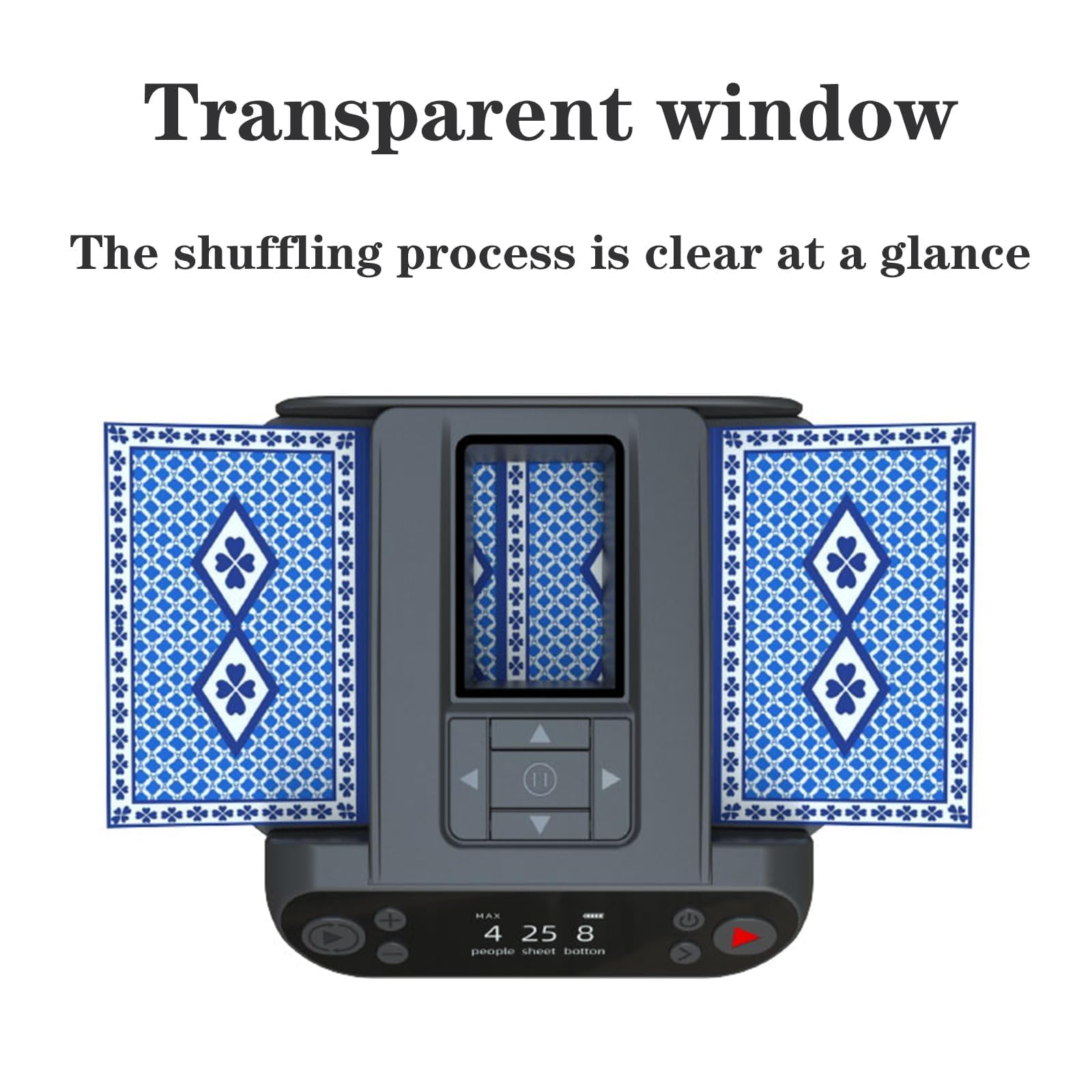 Distributeur de cartes automatique pour 1 à 8 joueurs, rotation à 360° avec 4 télécommandes sans fil, sans mélange, idéal pour les jeux UNO et Blackjack