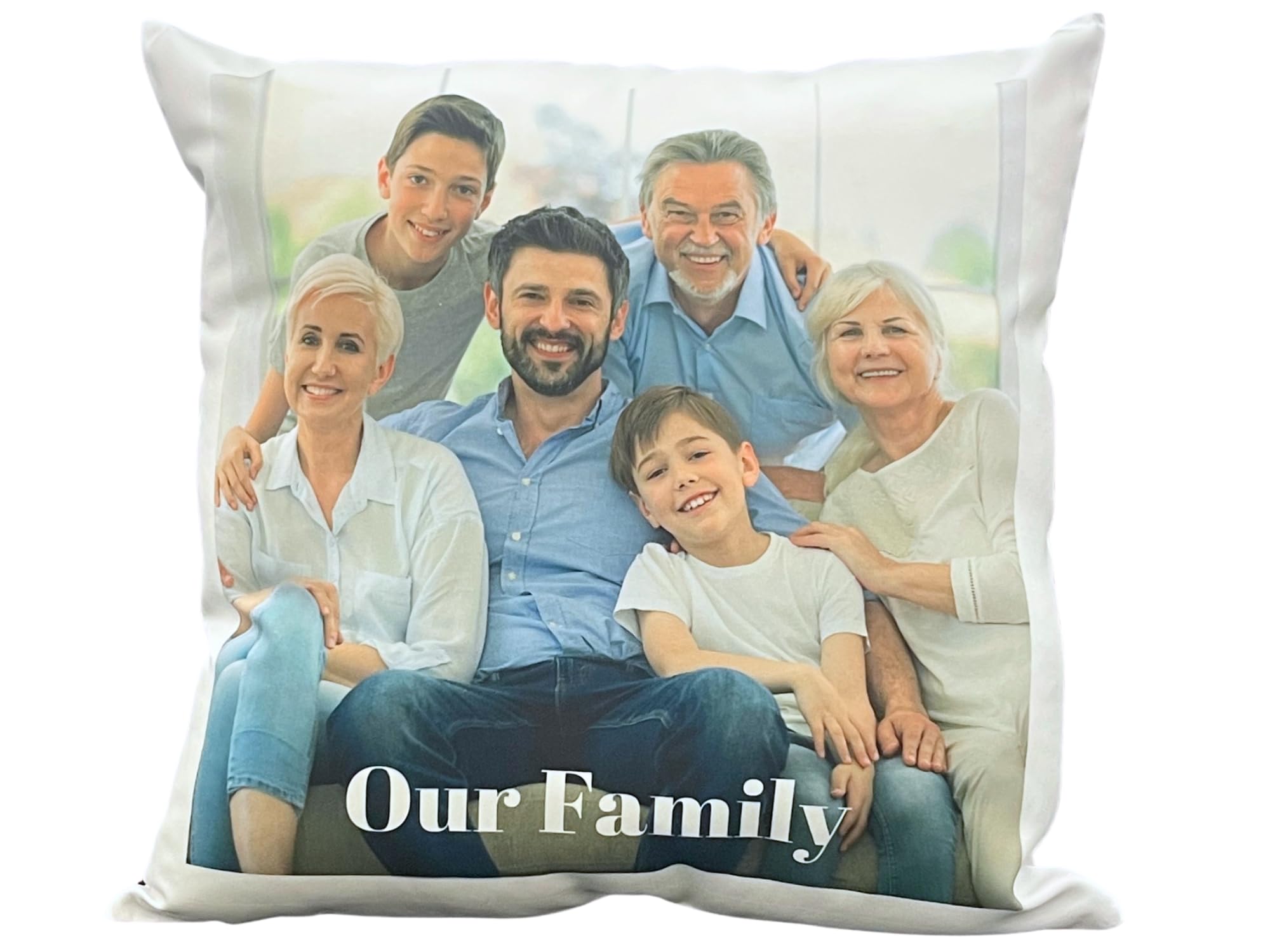 Personalized Photo Pillow – Custom Picture Cushion with Your Image for Birthdays, Anniversaries, Weddings, and Home Décor