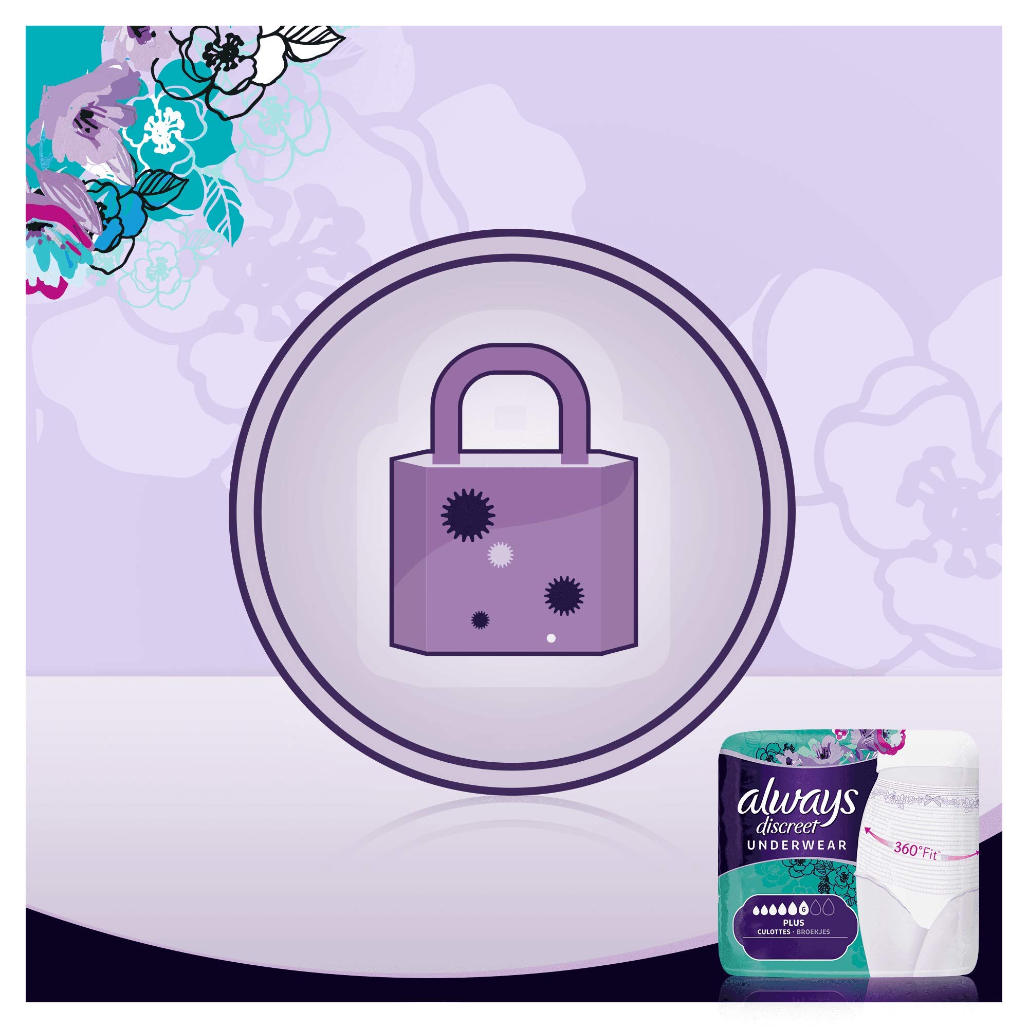 Always Discreet - Bragas discretas para fuga de orina e incontinencia