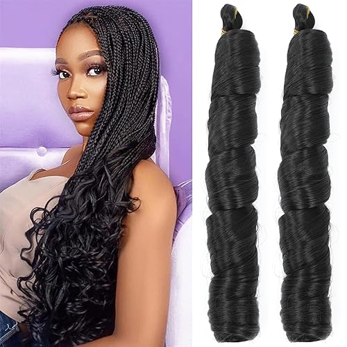 French Curly Braiding Hair Loose Wave Crochet Hair 2 Packs