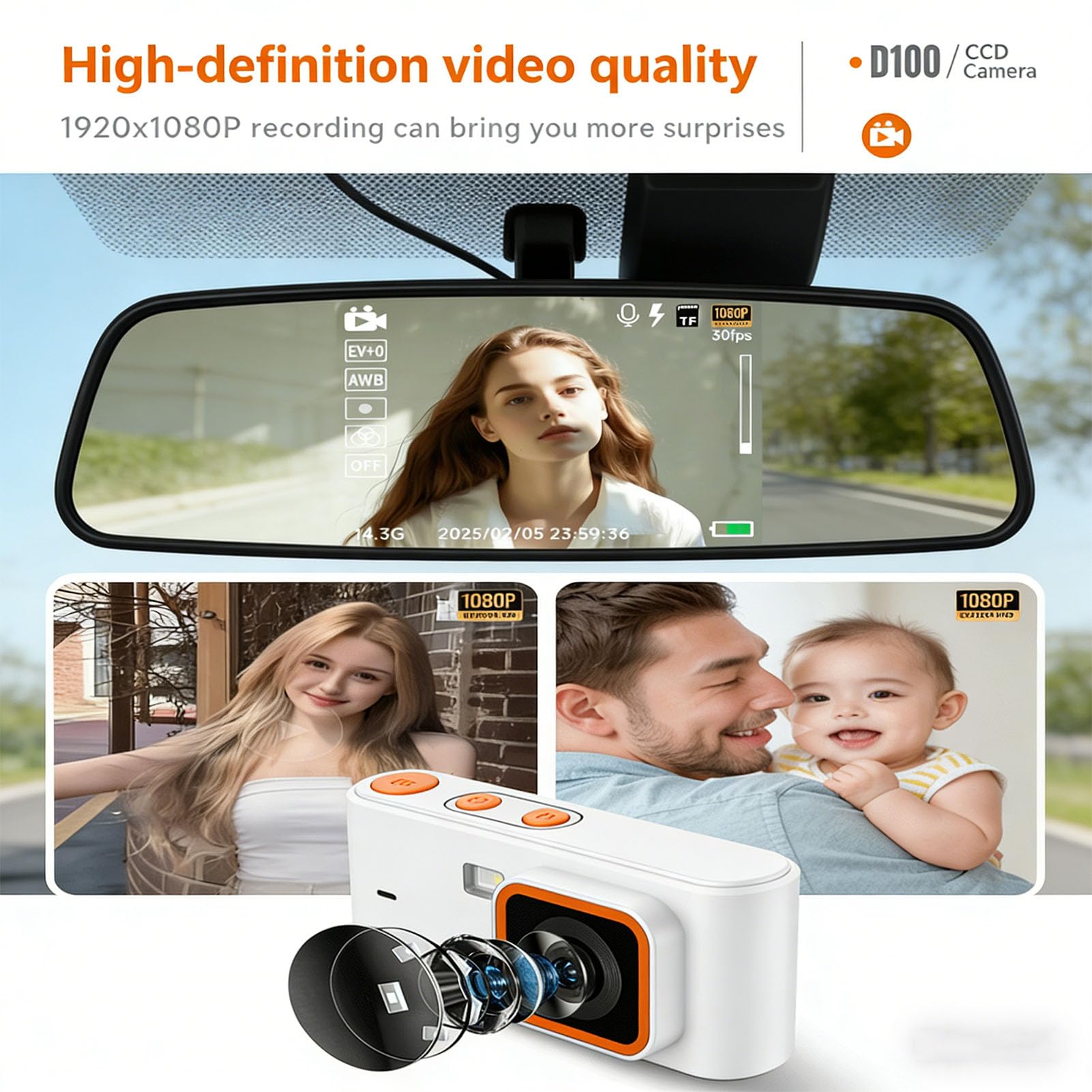 Appareil Photo numérique, Zoom Optique 12MP 1080P 16X