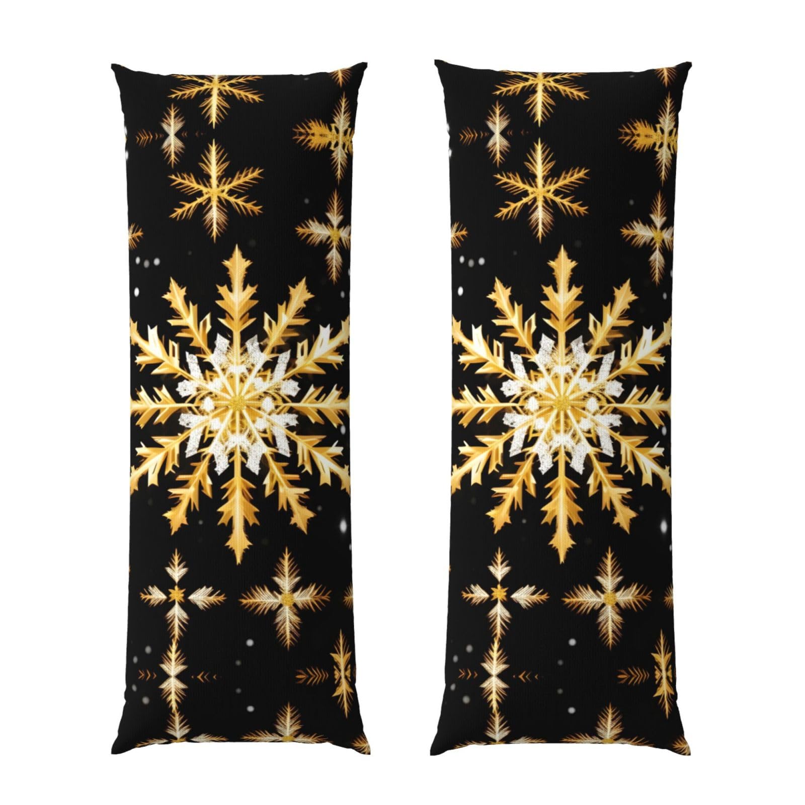 Housse de coussin de Noël dorée en tissu premium ultra doux et respirant