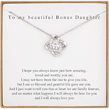 Bonus Daughter Gifts Bonus Daughter Necklace from Bonus Mom & Stepdad