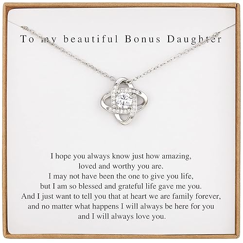 Bonus Daughter Gifts Bonus Daughter Necklace from Bonus Mom &