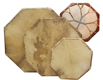 Shaman Drum 8-Corners with Goat Skin, Frame Drum, Handmade  (20 inch)