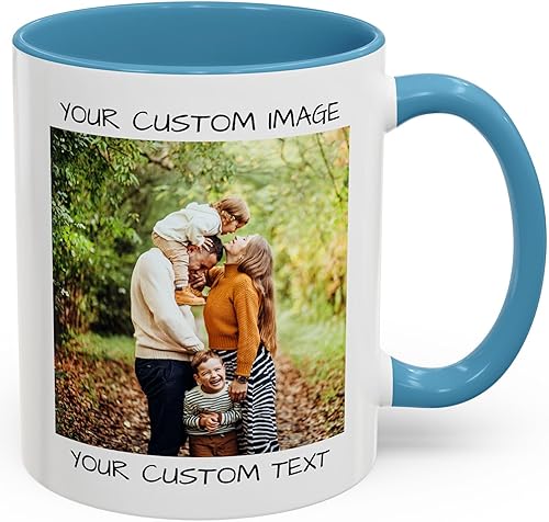 Miniatura 8 de Taza de café personalizada – Taza de cerámica personalizada con foto, texto o logotipo, taza de té Taza personalizada con imagen o mensaje Idea