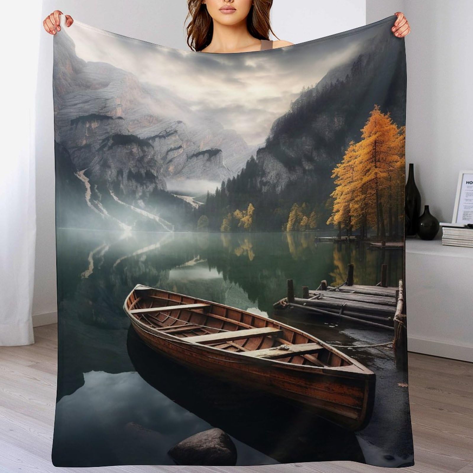 Couverture polaire éthéré en flanelle douce pour lit et canapé 180×200cm