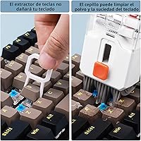 Vista 2 de Kit de Limpieza de Teclado, Limpiador de Laptop, Herramienta de Cepillo de Limpieza de Pantalla de Computadora 10 en 1, Kit de Limpiador Electrónico