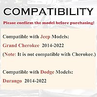 Vista 2 de Llave de mando a distancia para auto, reemplazo para Jeep Grand Cherokee 2014-2022 Dodge Durango, botón de inicio con 5 botones, control remoto