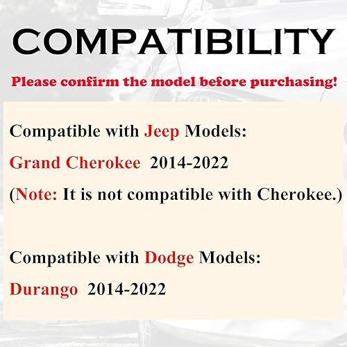 Miniatura 2 de Llave de mando a distancia para auto, reemplazo para Jeep Grand Cherokee 2014-2022 Dodge Durango, botón de inicio con 5 botones, control remoto