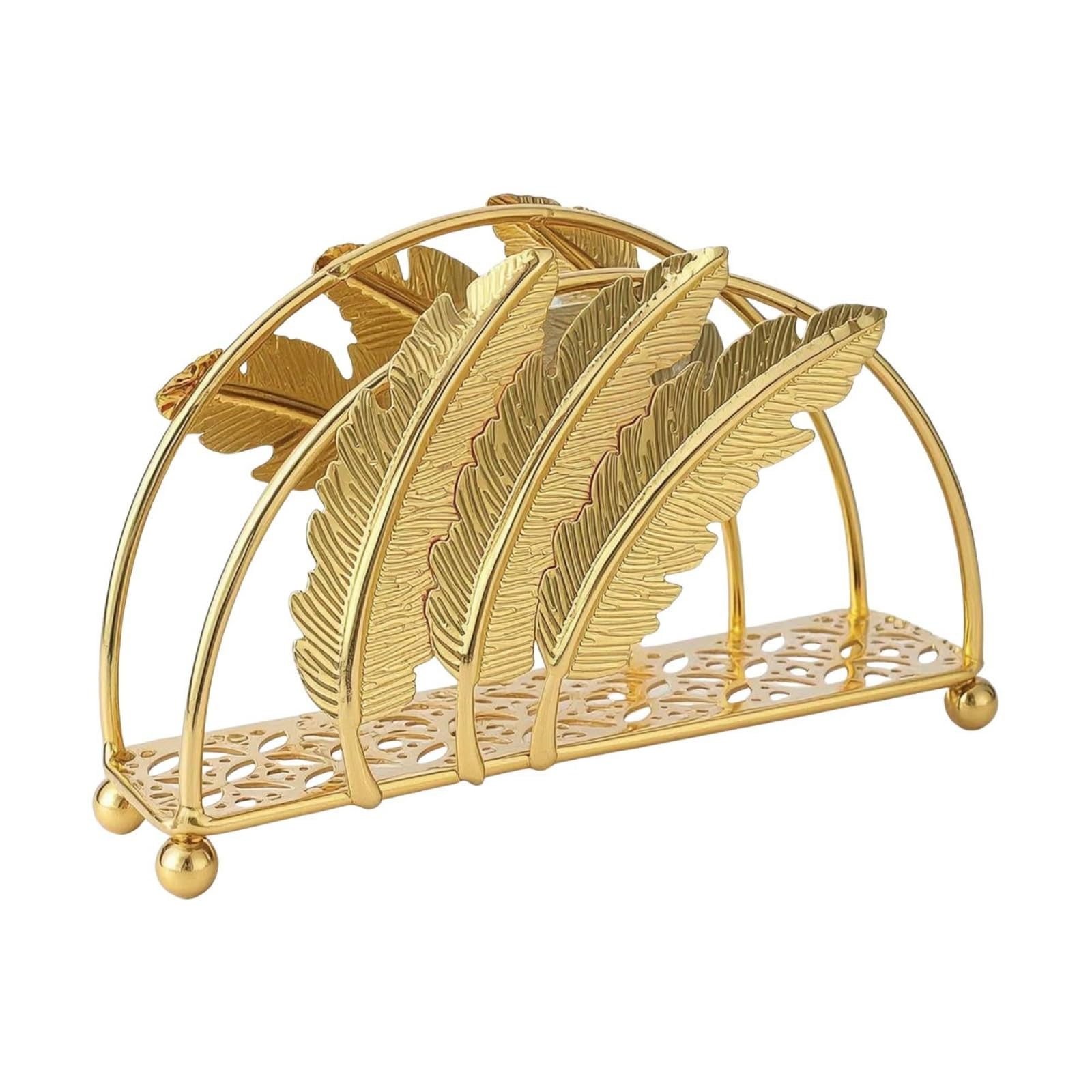 Servilletero Vertical con Base Perforada Elegante Servilletero Metal Ahorra Espacio Soporte para Salón
