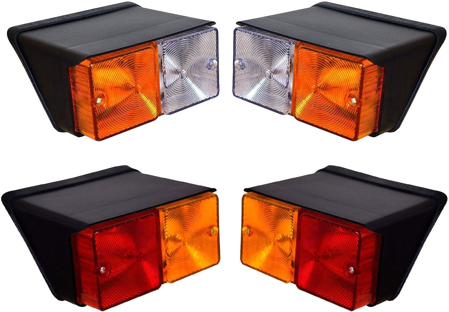 Conjunto de luces intermitentes intermitentes intermitentes de 12 V para Case IH  Fiat  Ford New Holland Tractor D3NN13405B D3NN13N13N32