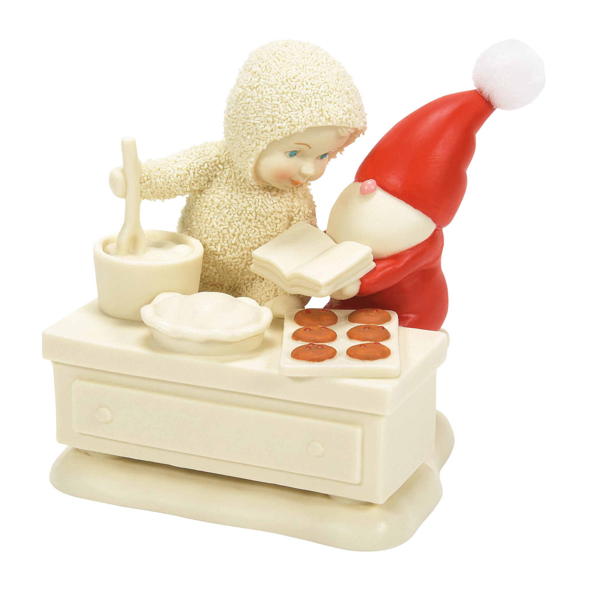 Department 56 Snowbabies Christmas Memories Gnome Recipe Needed Figurine, 3.94 Inch, Multicolor