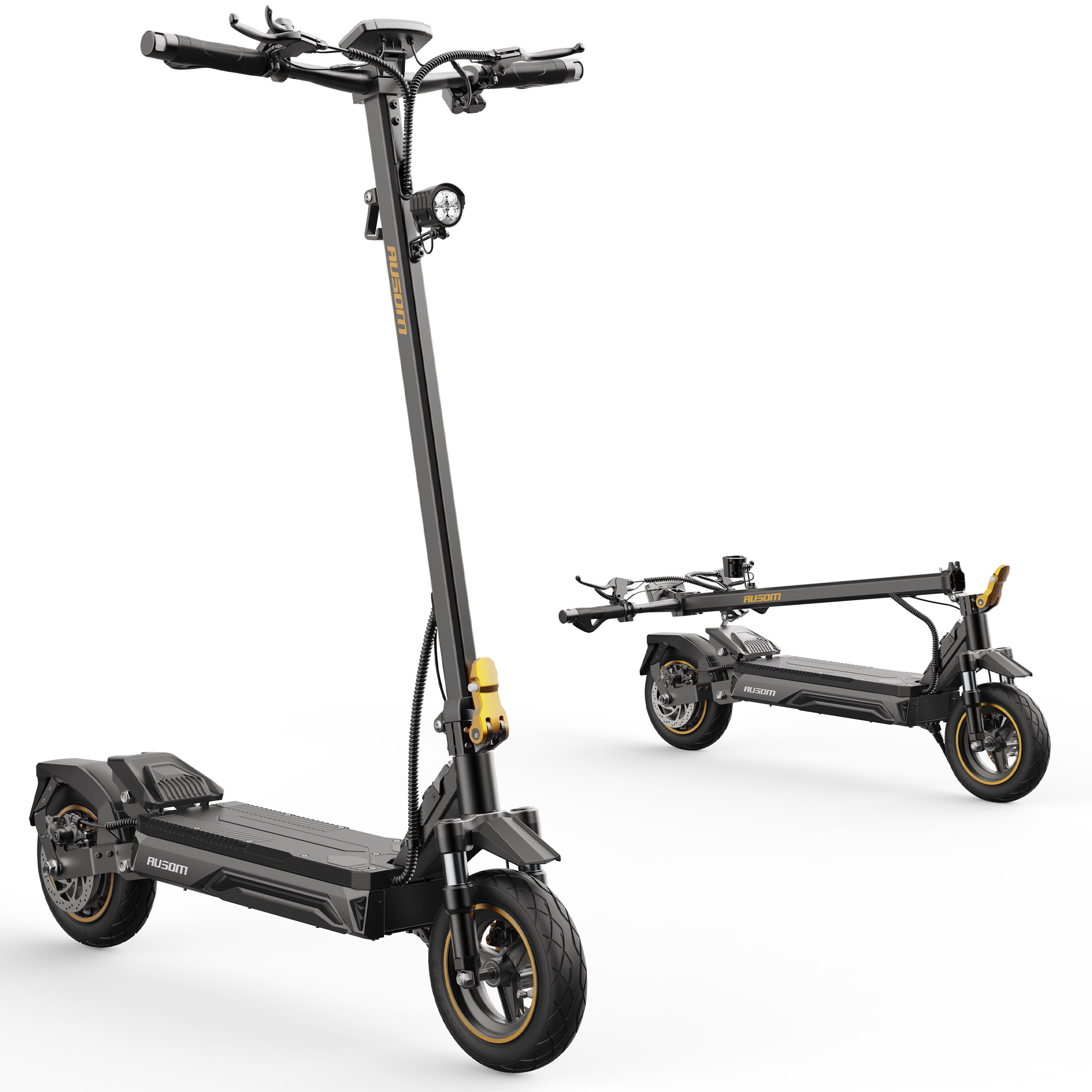Monopattino Elettrico Ausom K20 Pro per Adulti,Batteria 48V 18Ah, Autonomia 90km, Pneumatici 10" Tubeless, Doppio Disco, Pieghevole, IPX5
