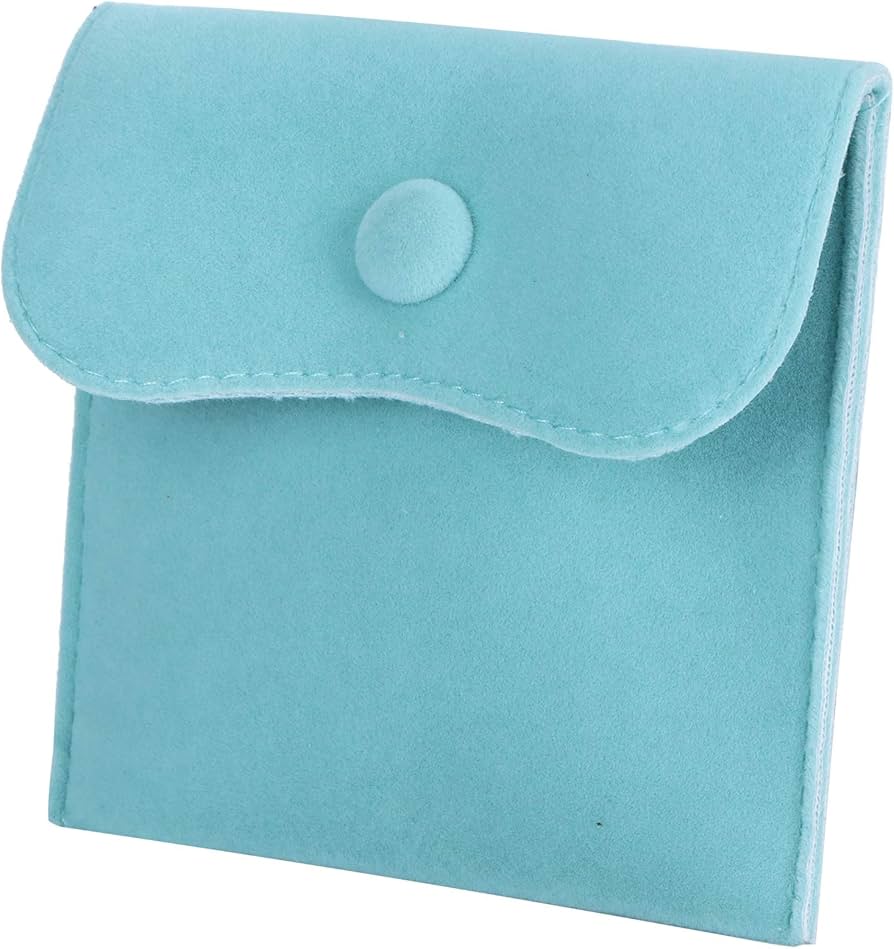 Amazon.com: GLOGLOW Velvet Jewelry Pouches, 10x10cm Blue Storage