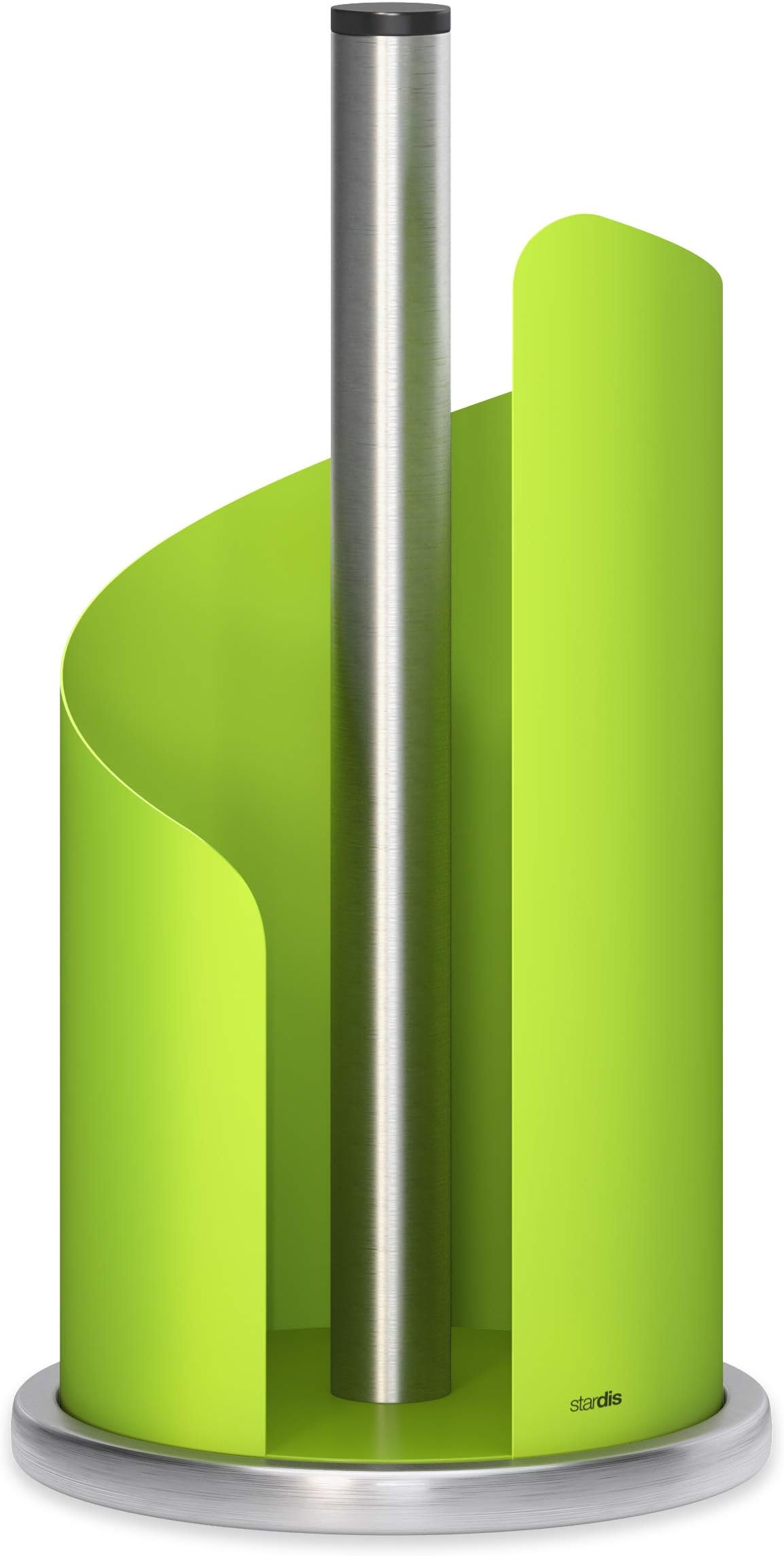 Kitchen Roll Holder Stainless Steel Matt Coated Diameter 15 cm Roll Holder Green