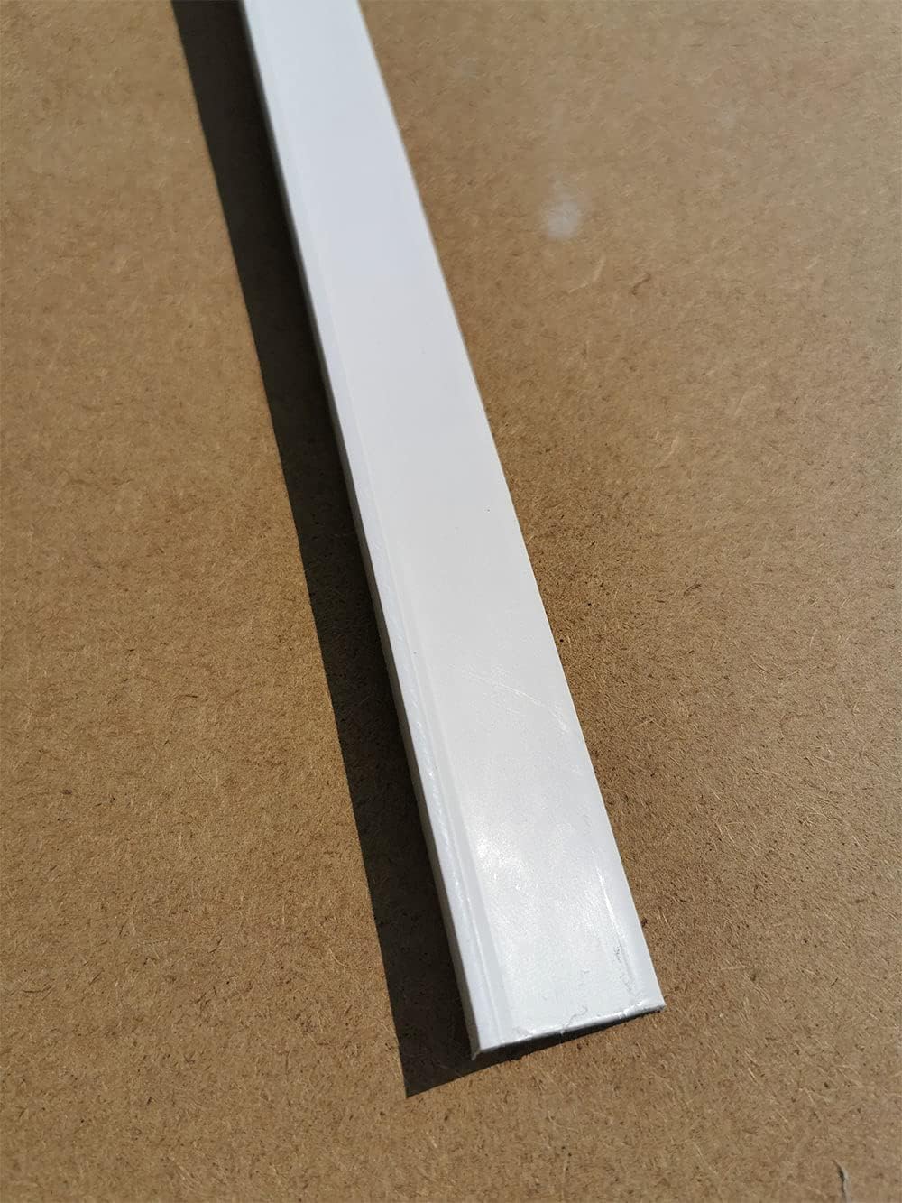 White PVC Floor Edge Trim Adhesive 10Mtr Pack 5 x 2Mtr Lengths Bridge