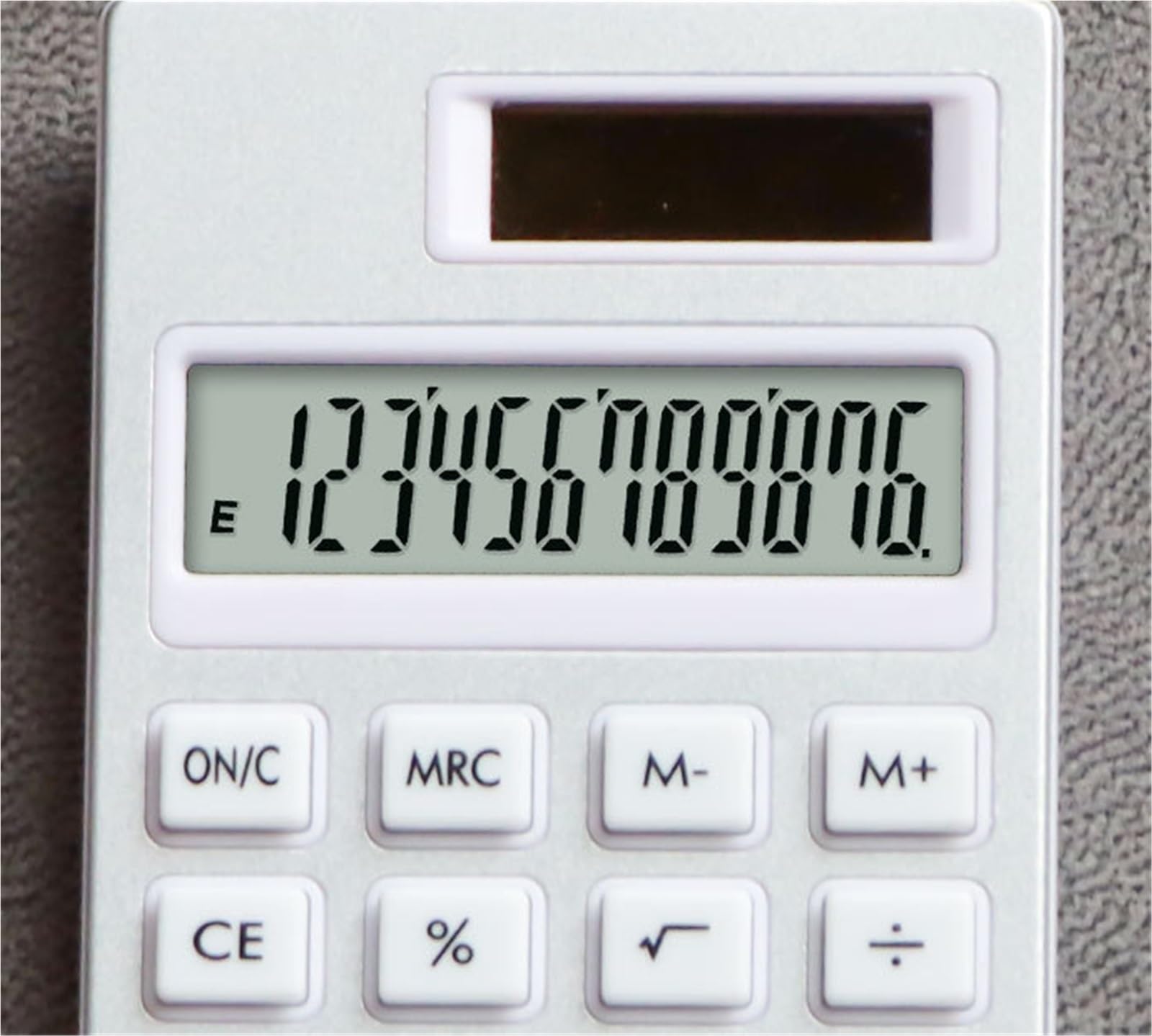 Calculatrice Calculateur De Batterie Solaire avec Affichage À 12 Chiffres Adapté La Maison Et Au Bureau Bureau Office
