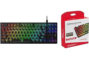 Alloy Origins Core - Originate Domination with Red Switch and HyperX Pudding Keycaps