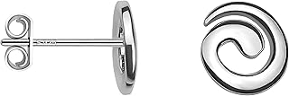 Pendientes para Mujeres en Plata de Ley 925 - Pendientes de Ola Espiral - 20638