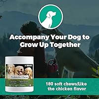 Vista 4 de BIGHERO Probióticos para perros - Probióticos para perros con prebióticos y enzimas digestivas, apoyo a la salud intestinal, salud digestiva e