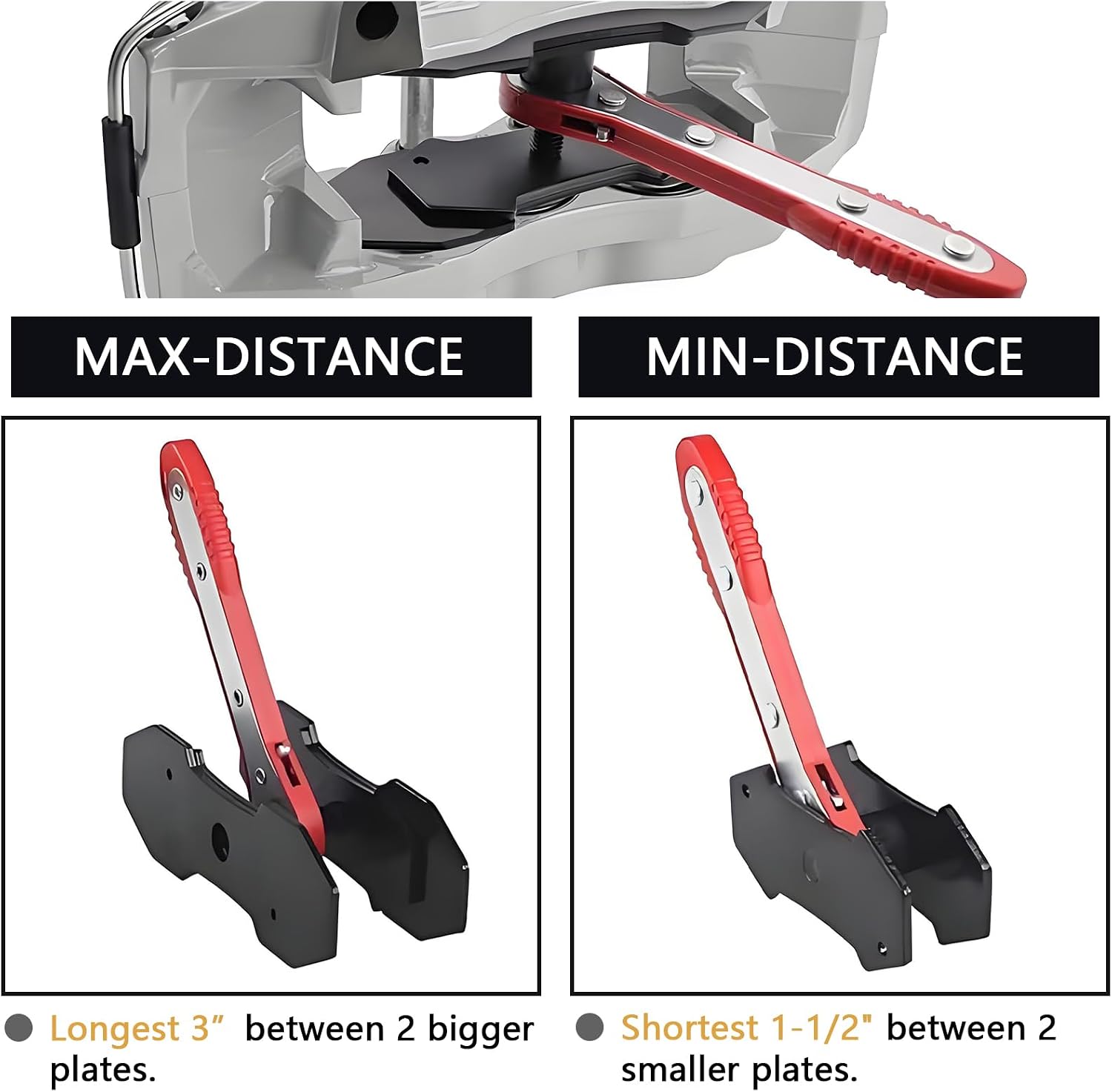 Brake Caliper Press Tool Brake Tools, Brake Caliper Compression Tool Brake Caliper Ratchet Tool, Car Ratcheting Caliper Piston Spreader Press Tool,