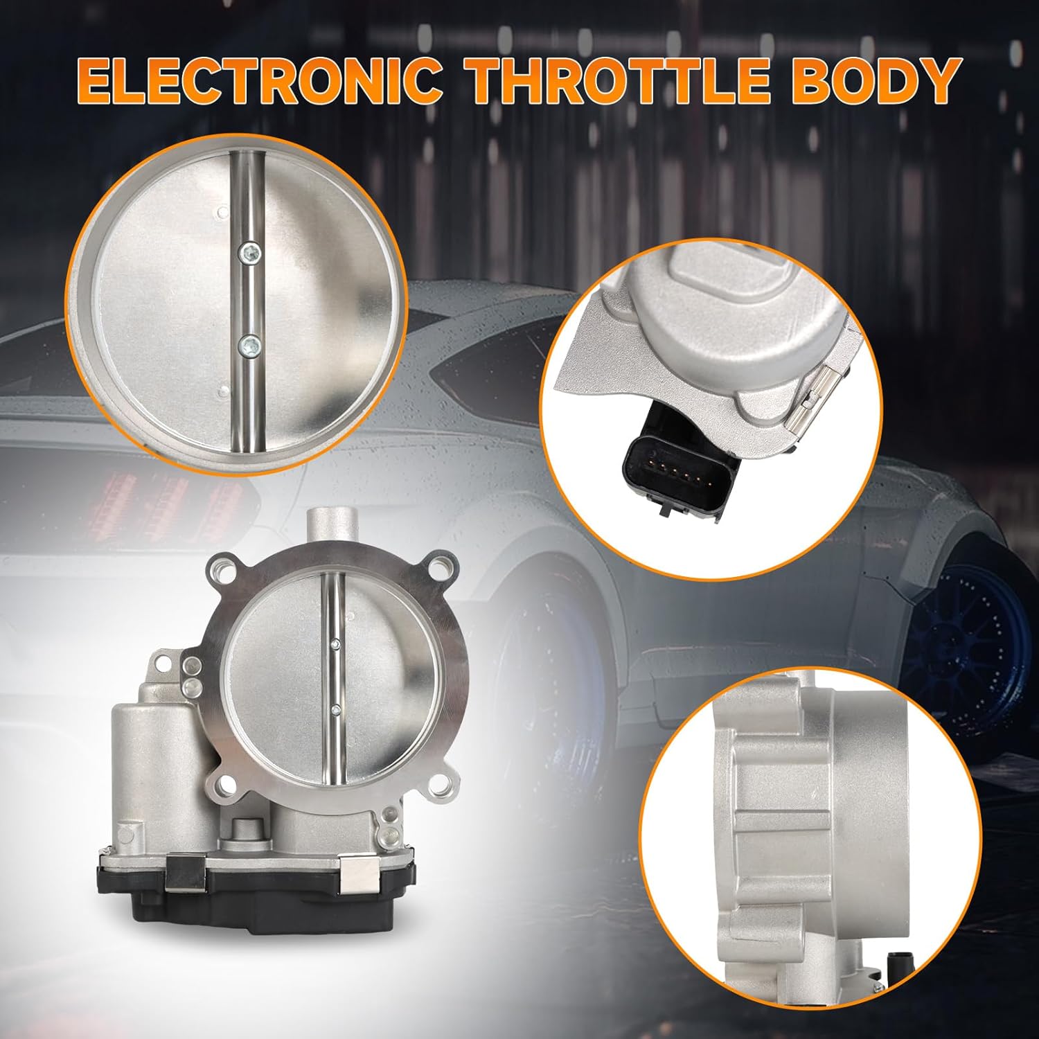 53034251AC Throttle Body 80mm Fits for Chrysler 300 13-21, for Dodge Challenger Charger 13-21, for Jeep Grand Cherokee 2021, for Ram 1500 2500 3500 13-21 5.7L V8 OE 53034251AB 53034251AD