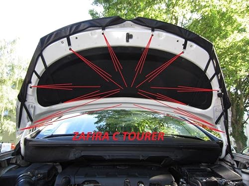 Miniatura 3 de Sujetador con capucha y parte delantera para la nariz, compatible con Vauxhall Opel Zafira C Tourer 2011-2019 STONEGUARD Protector Tuning
