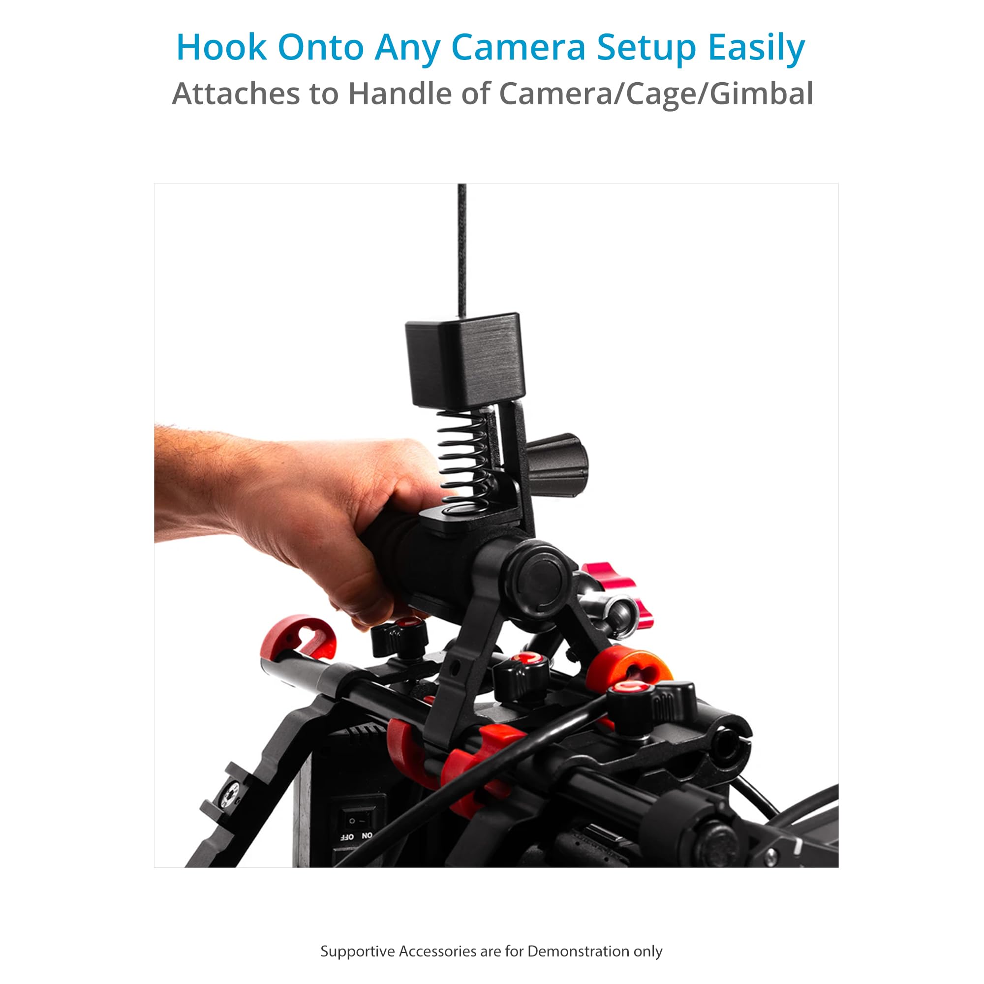 FLYCAM Flowline 500N - Giubbotto di supporto ergonomico professionale per fotocamera, carico utile fino a 10-12 kg, barra superiore da 52,1 cm con estensione del braccio da 17,8 cm, adatta a diverse