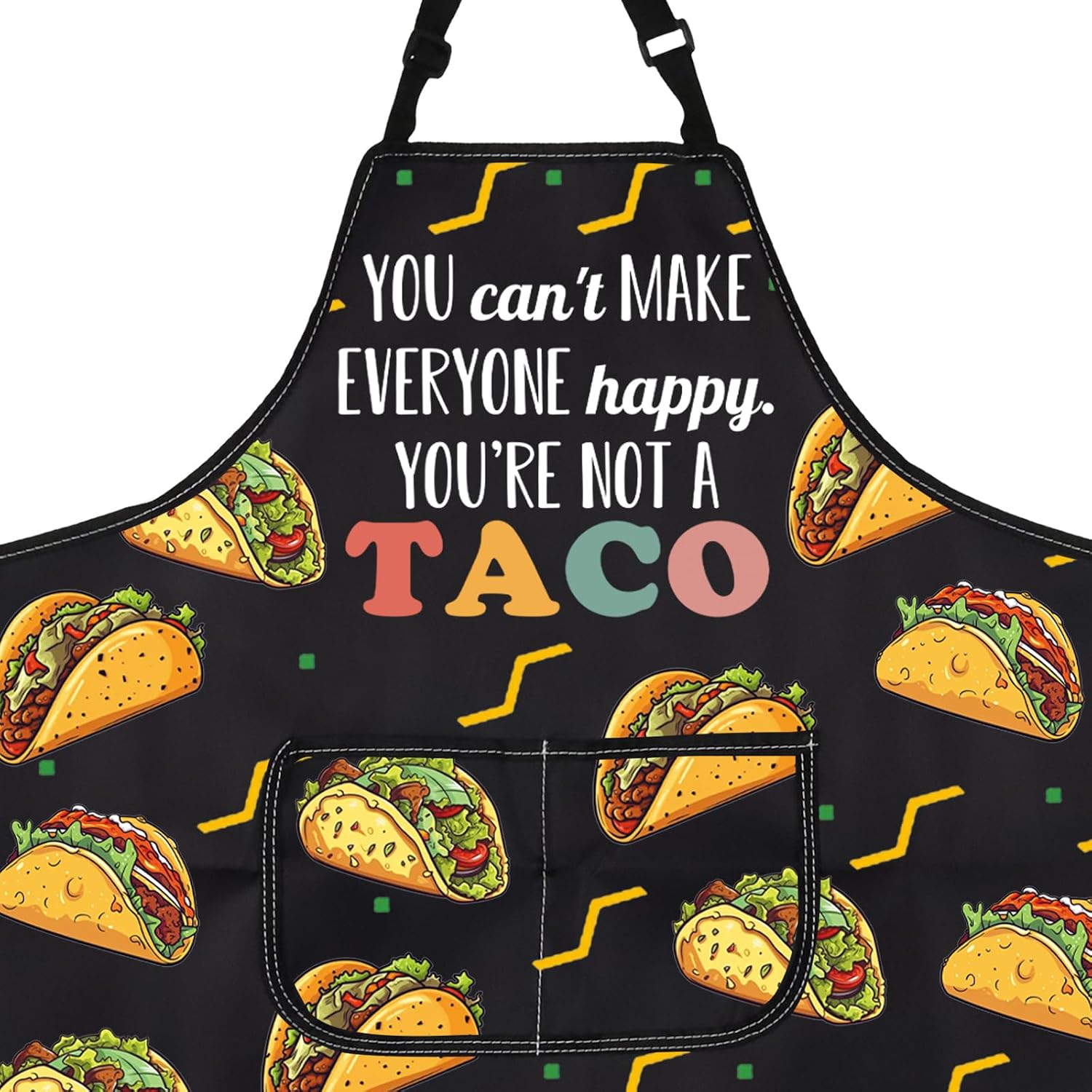 PXTIDY Tacos Kitchen Apron Tacos Inspired Gift Mexican Food Lover Gift Tacos Lover Gift Taco Tuesday Apron Taco Chef Gift image 2