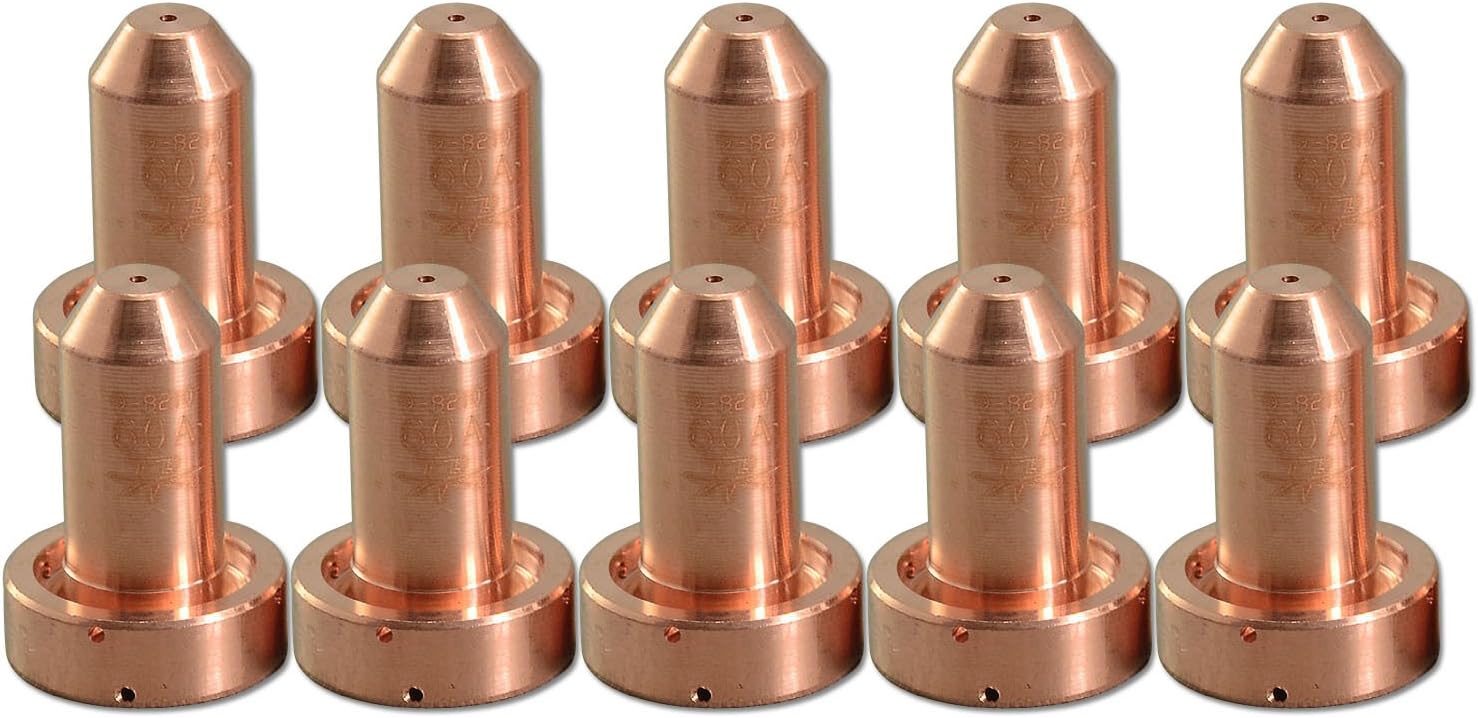 RIVERWELD Plasma Tips 9-8210 60A Cutting Fit Thermal Dynamics SL60 SL100 Plasma Cutter Torch Consumables Parts Pack of 10