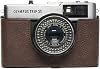 Trip 35 Case, BolinUS Handmade Genuine Real Leather Half Camera Case Bag Cover for Olympus Trip 35 Camera with Hand Strap Coffee