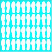 Vista 38 de LiteMark Calcomanías de vinilo para piso, calcomanías de línea para suelo de aula, oficinas, bailes, eventos, marcadores de puntos duraderos