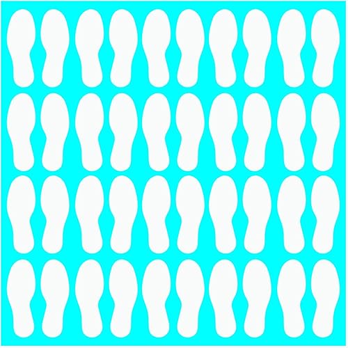 Vista 192 de LiteMark Calcomanías de vinilo duraderas con acabado brillante, tamaño mediano de 9 pulgadas, ideal para suelos, techos, paredes y la mayoría