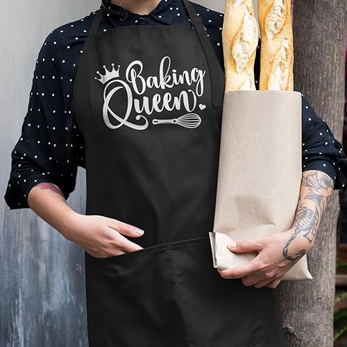 Miniatura 5 de SANDJEST Delantales para hombre con bolsillos, delantal divertido para hombres, delantales de cocina para barbacoa, cocina, para cumpleaños,