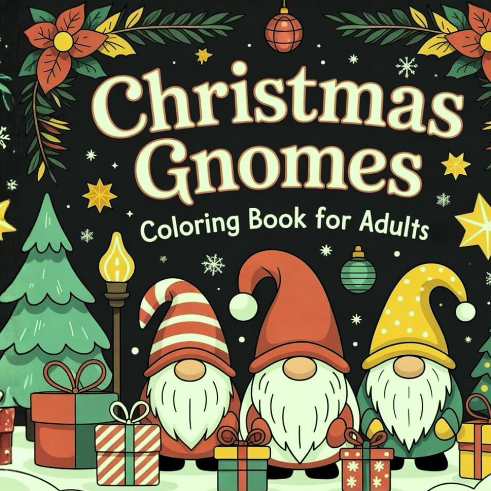 Christmas Gnome Coloring Book for Adults and Kids: A Fun and Magical Holiday Coloring Adventure: 50 Cute and Easy-to-Color Pages of Whimsical Gnomes, ... for Family Fun and Creative Relaxation