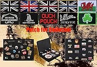 Vista 6 de Zcketo Paquete de 6 parches tácticos bordados de la Unión Británica de Gran Bretaña, bandera nacional del Reino Unido, insignia de combate de Gran